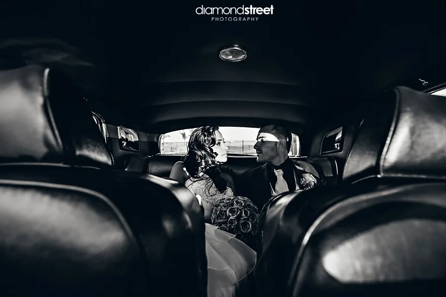 point pleasant beach wedding photos in rolls royce