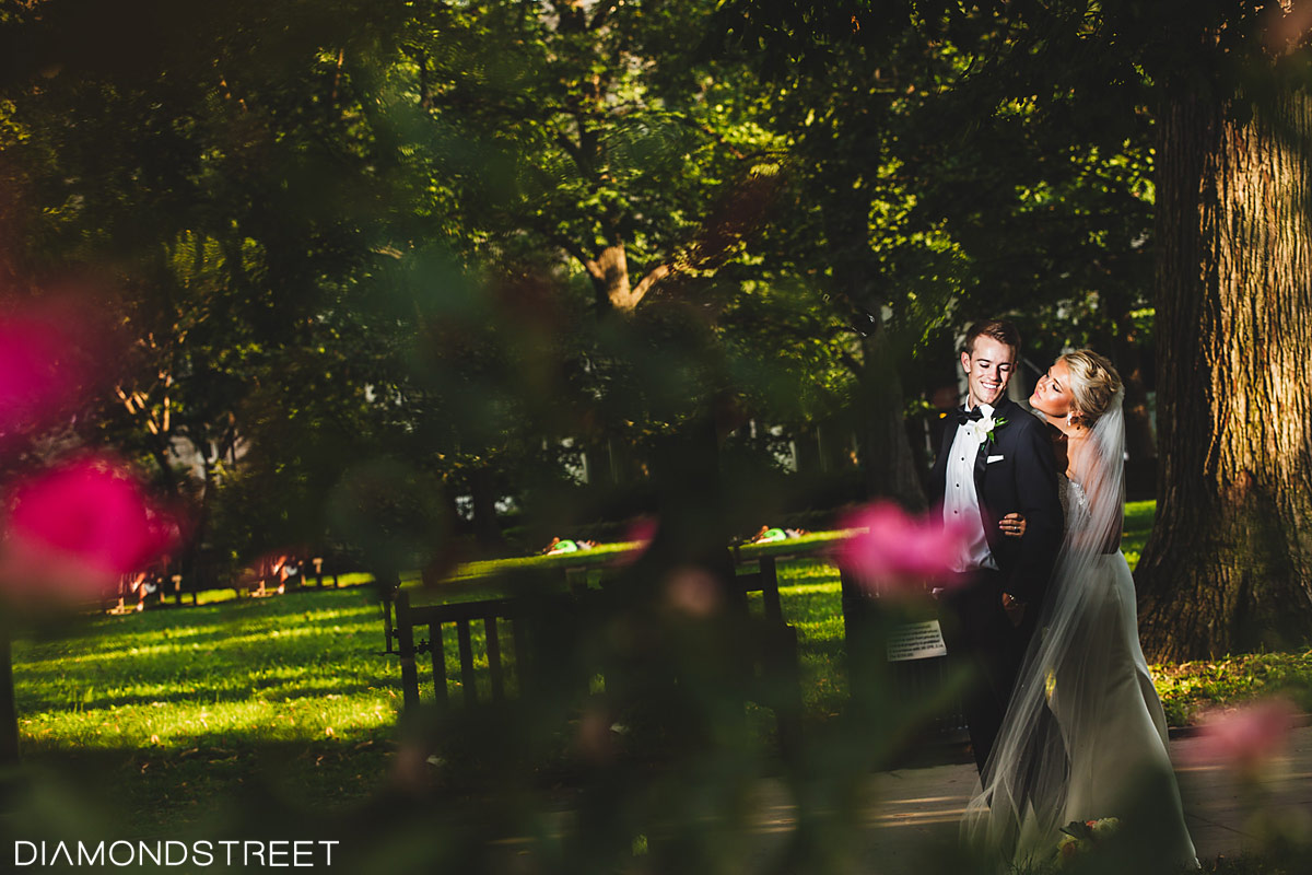 Rittenhouse square park wedding images