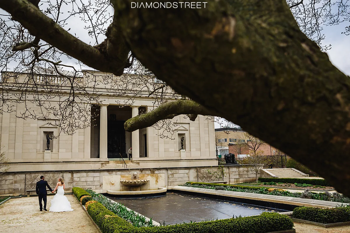 Rodin Museum wedding photos