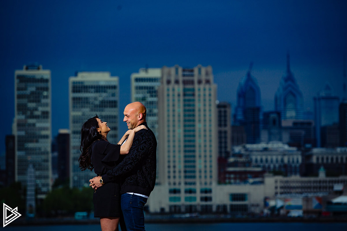 Camden Waterfront engagement photos 