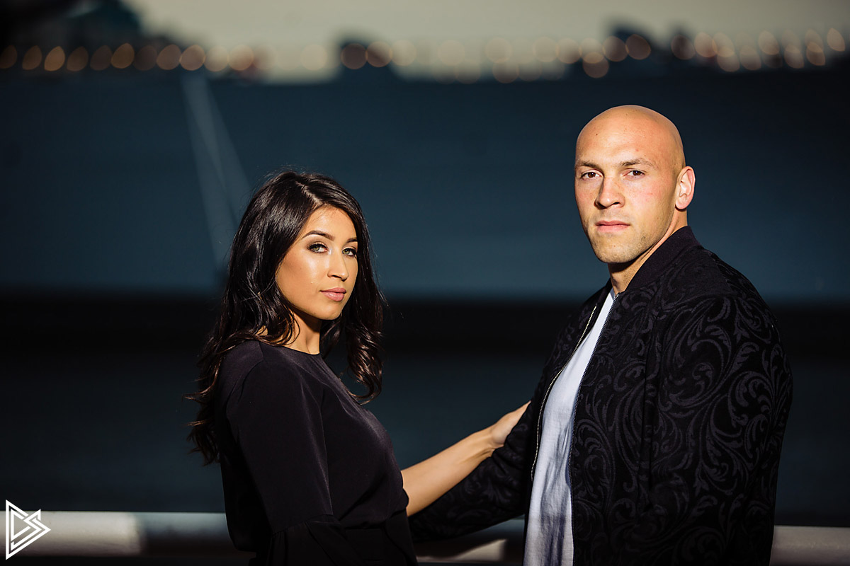 Camden Waterfront engagement photos 