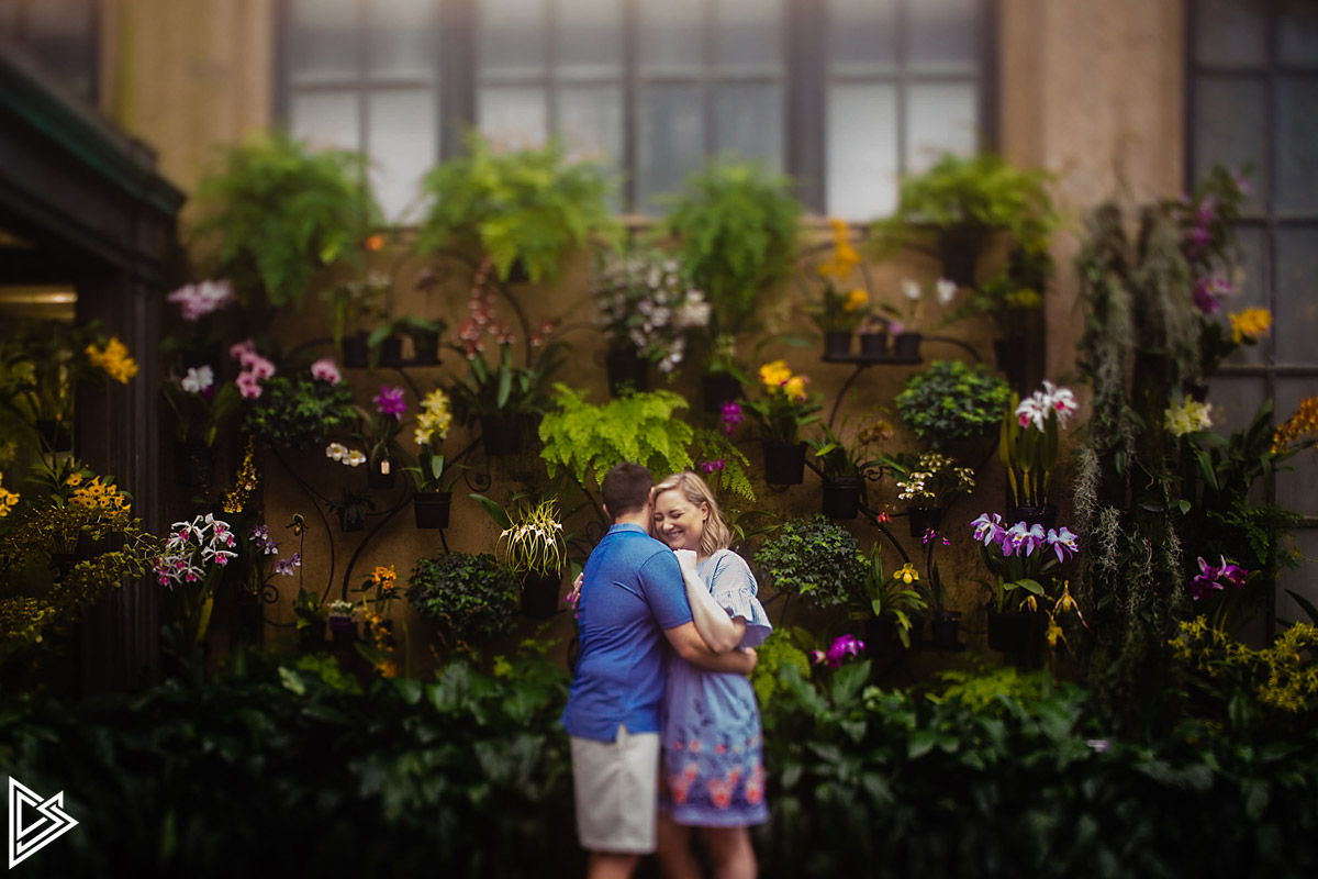 Longwood Gardens Engagement photographs