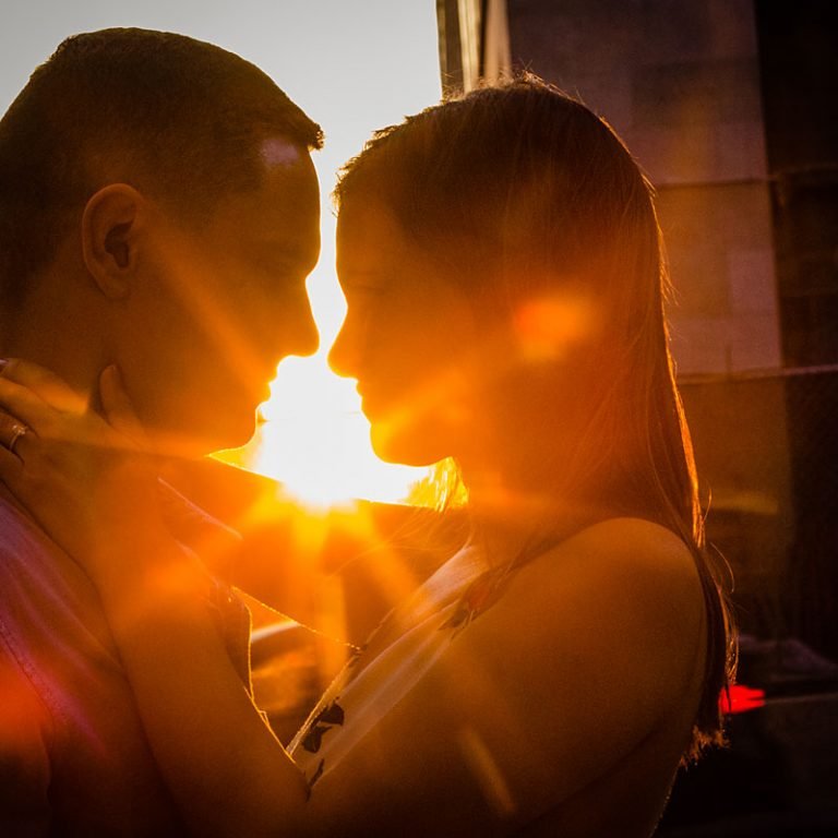 Philadelphia rail park engagement photos