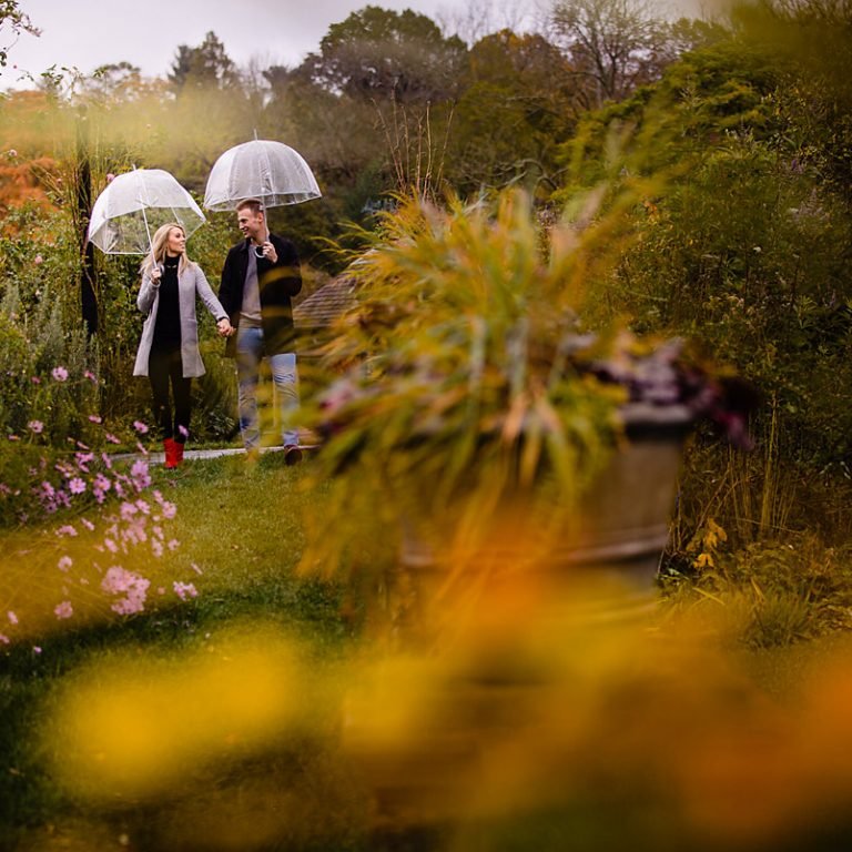 morris arboretum engagement photos
