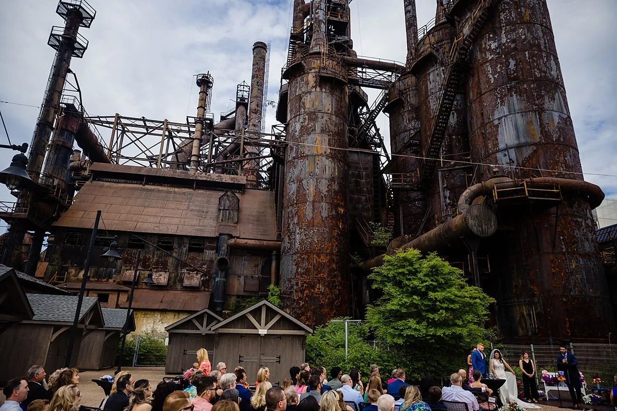steel stacks wedding photos