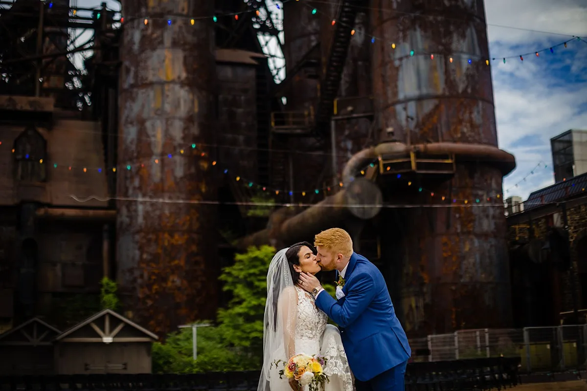 steel stacks wedding photos