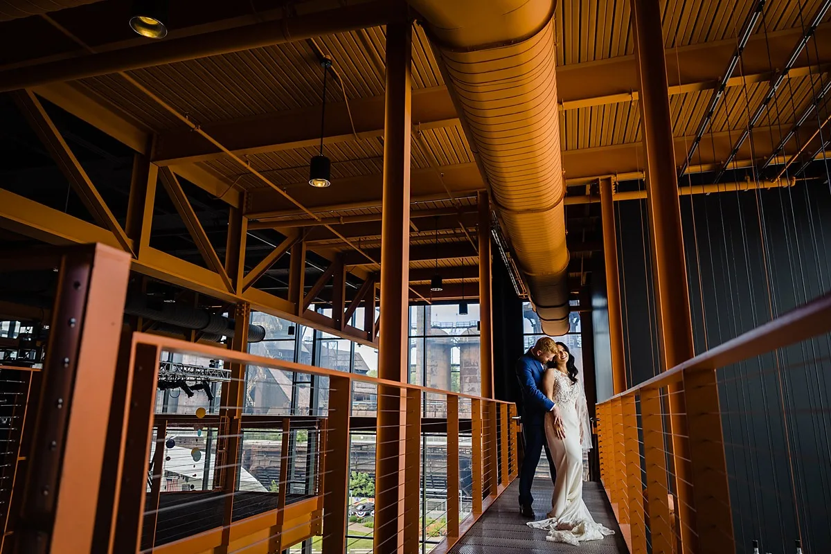 steel stacks wedding photos