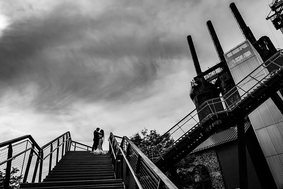 steel stacks wedding photos