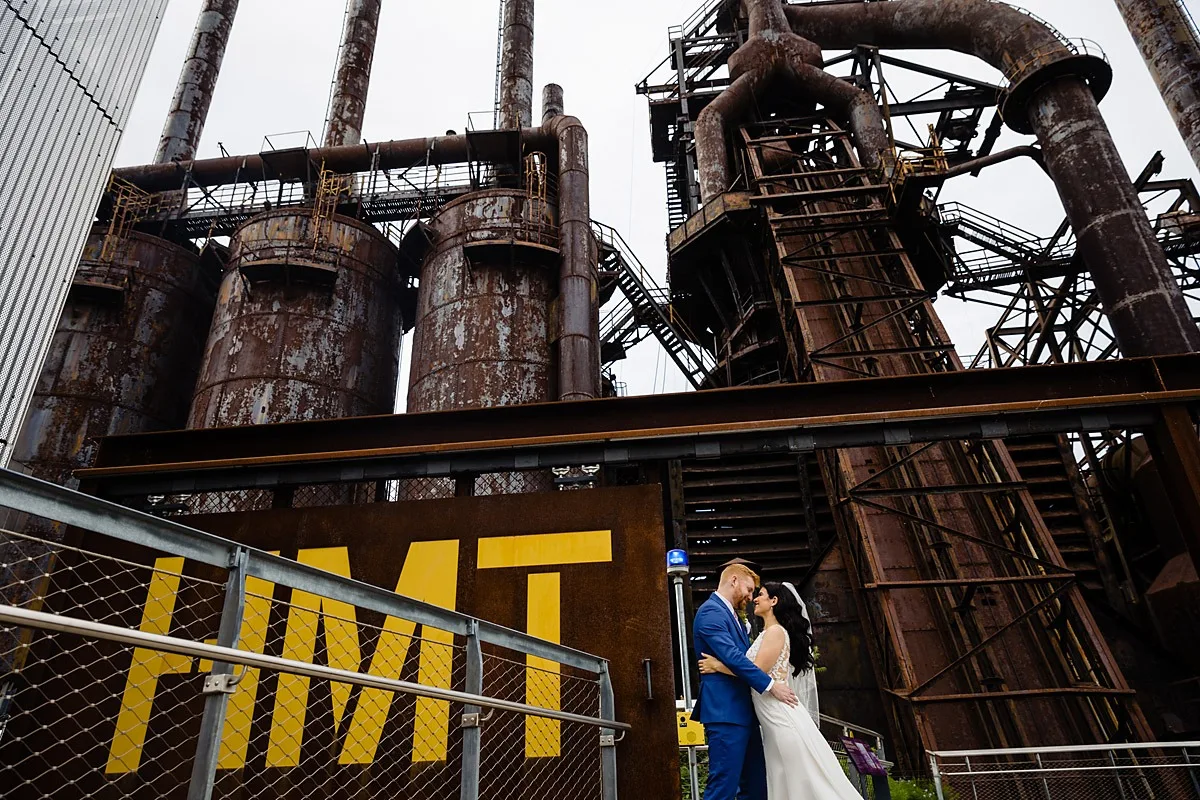 steel stacks wedding photos