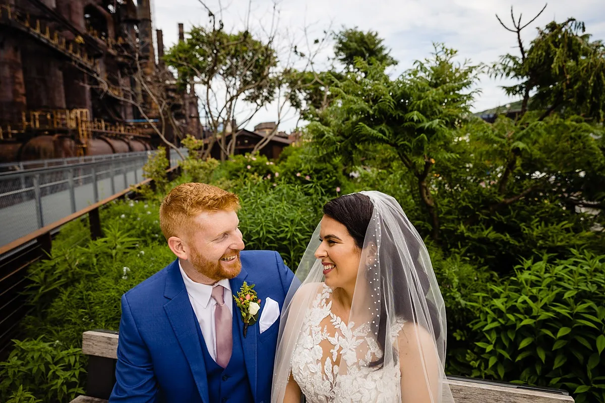 steel stacks wedding photos