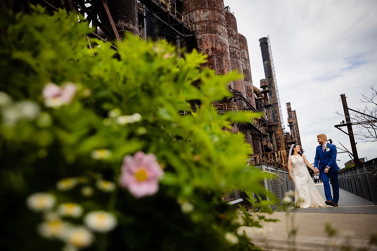 steel stacks wedding photos
