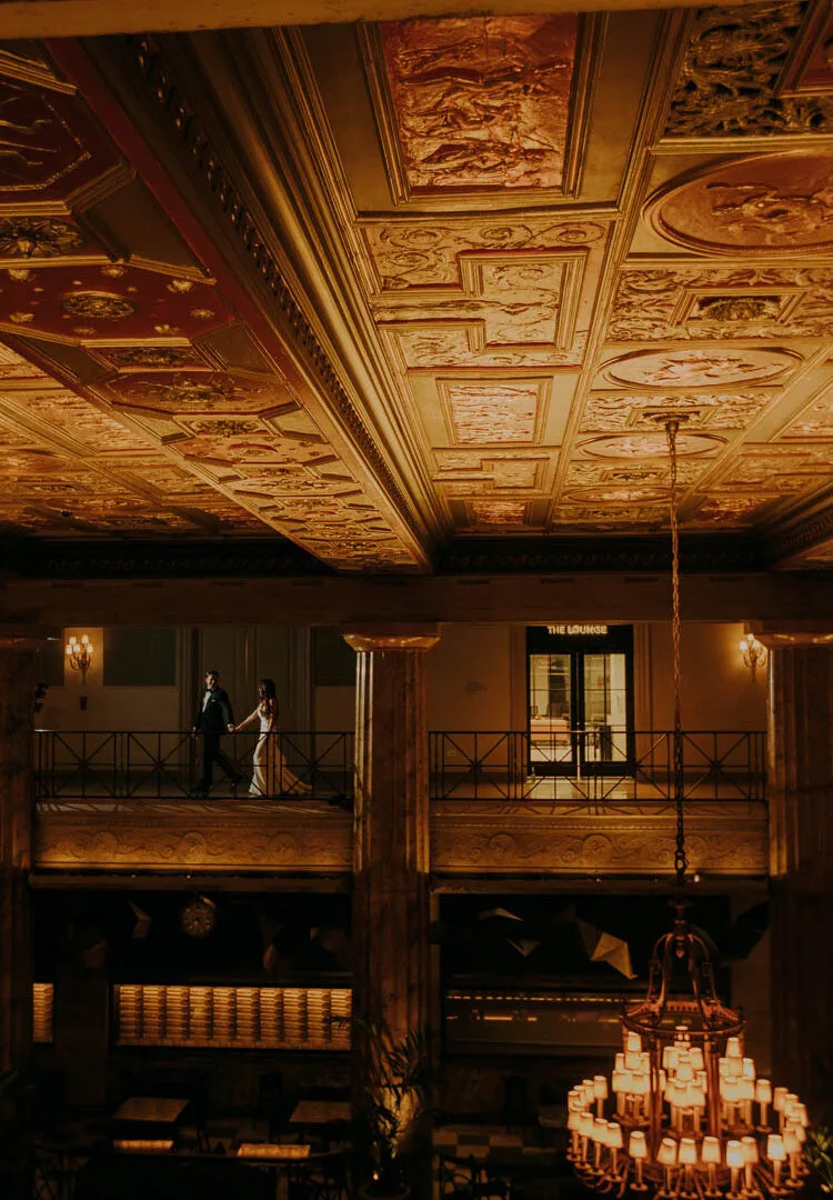 Ballroom at the Ben wedding photo