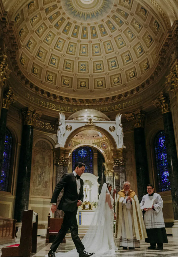 cathedral basilca philadelphia wedding photo