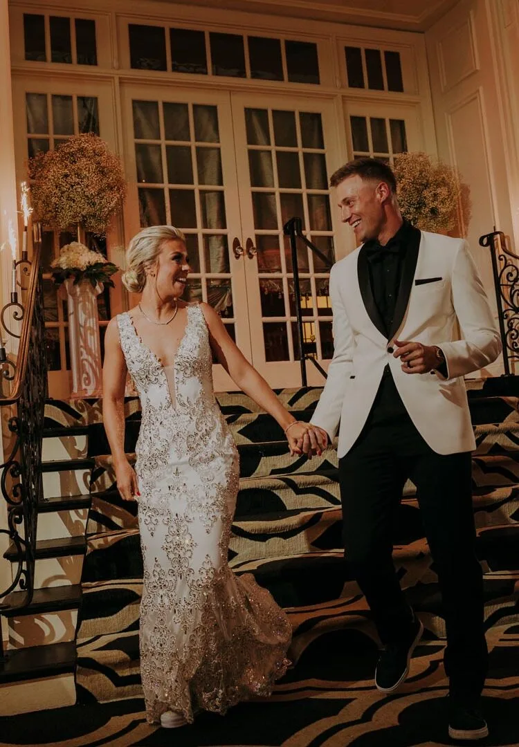 Cescaphe Ballroom wedding entrance