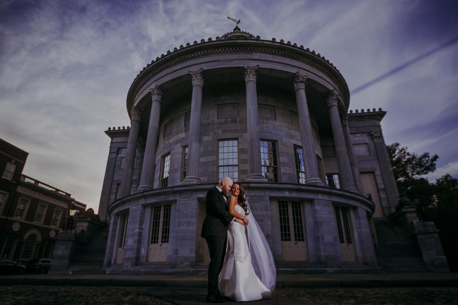 merchant exchange building wedding photos