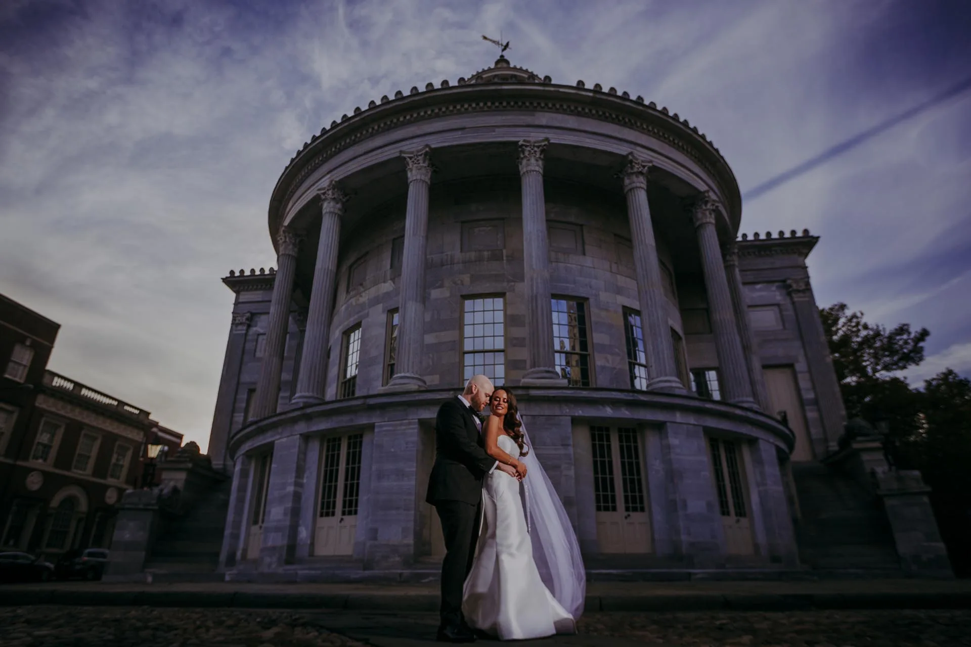 merchant exchange building wedding photos