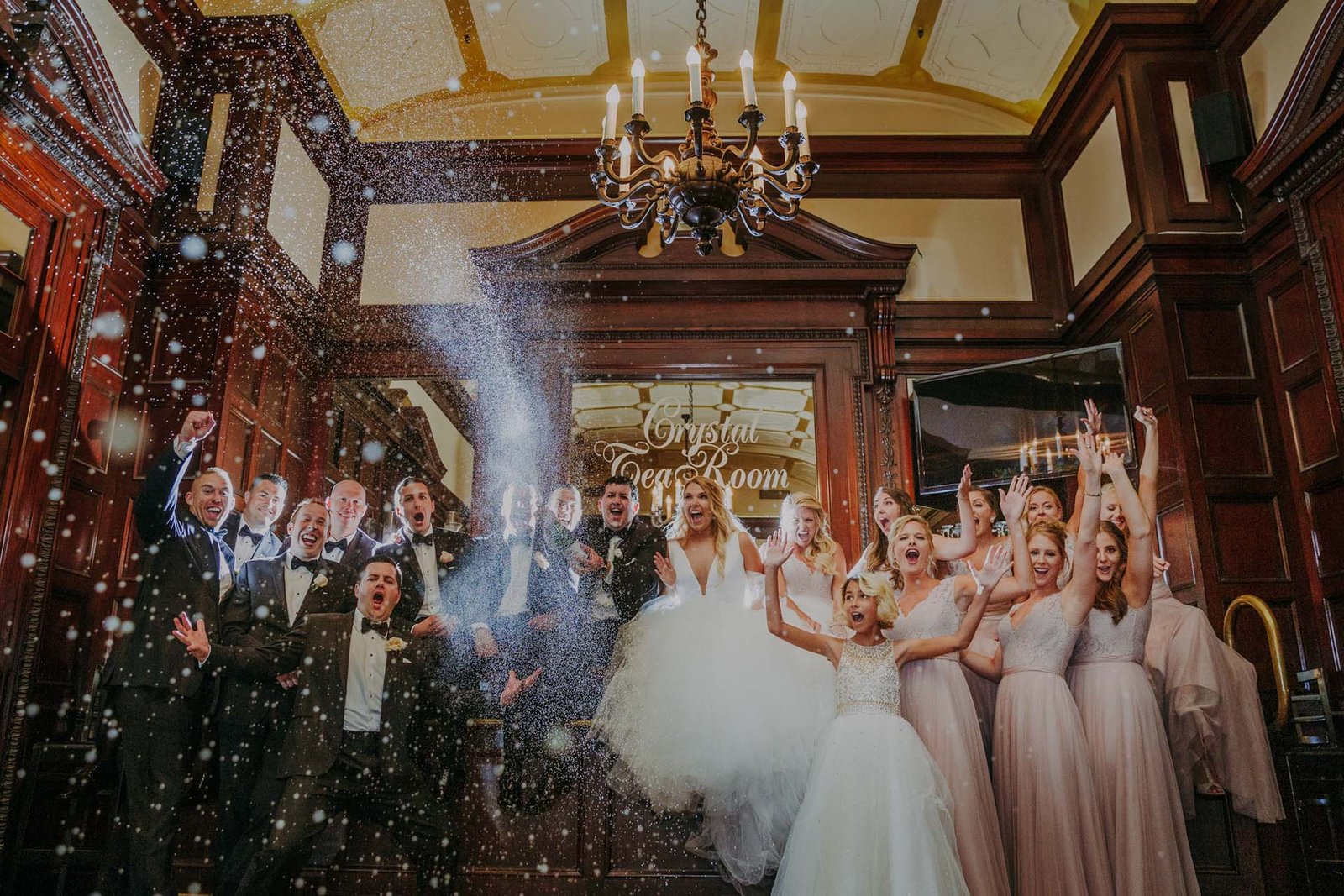 crystal tea room wedding photographers