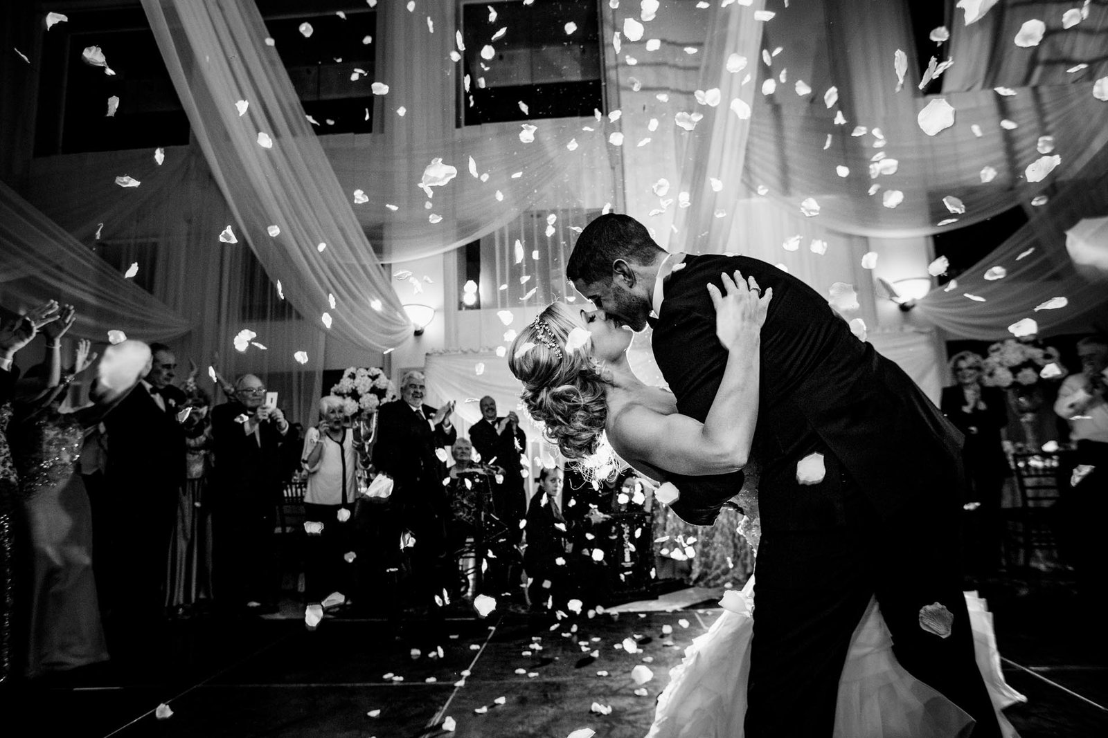 atrium at the curtis center wedding photographers