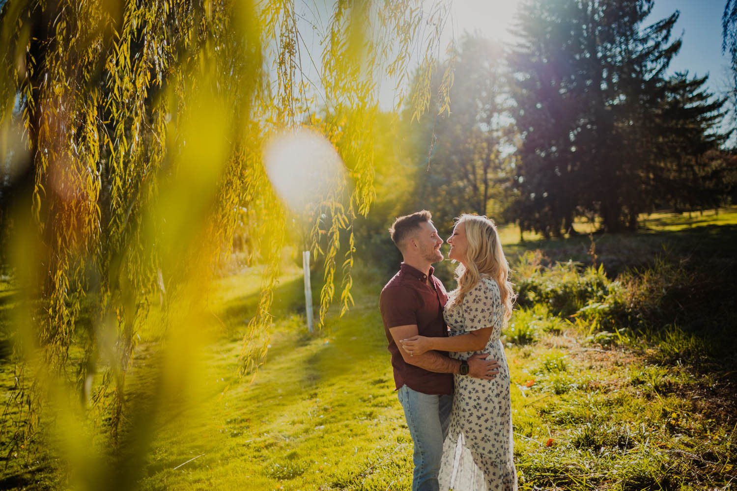 allentown rose garden engagement -19