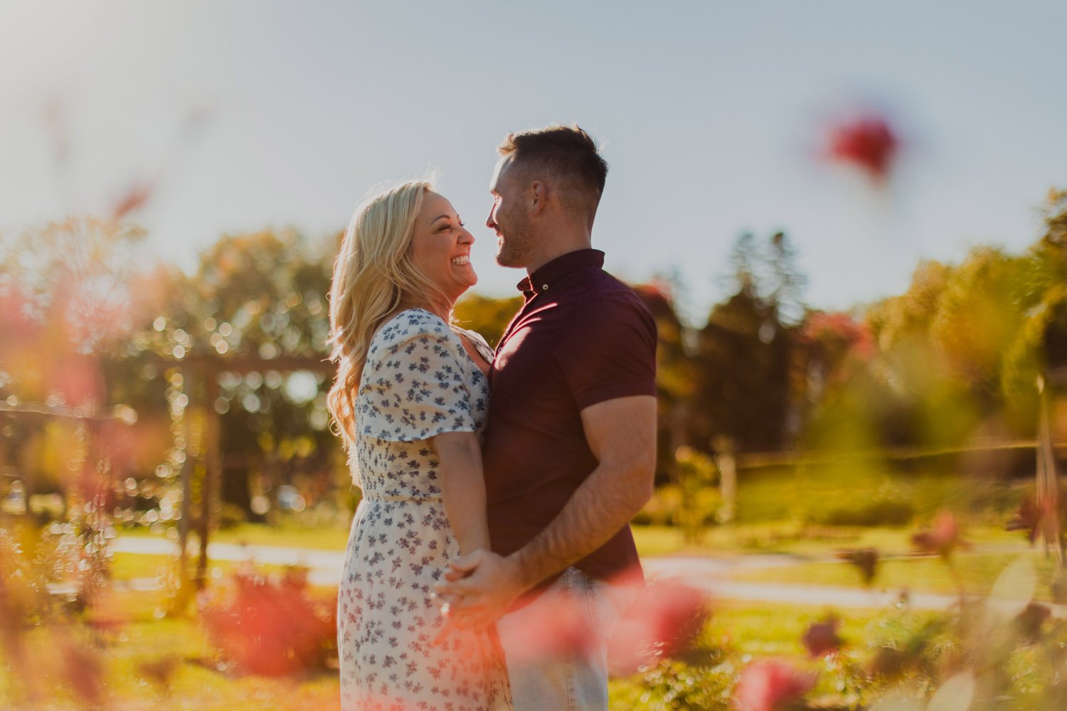 allentown rose garden engagement -3