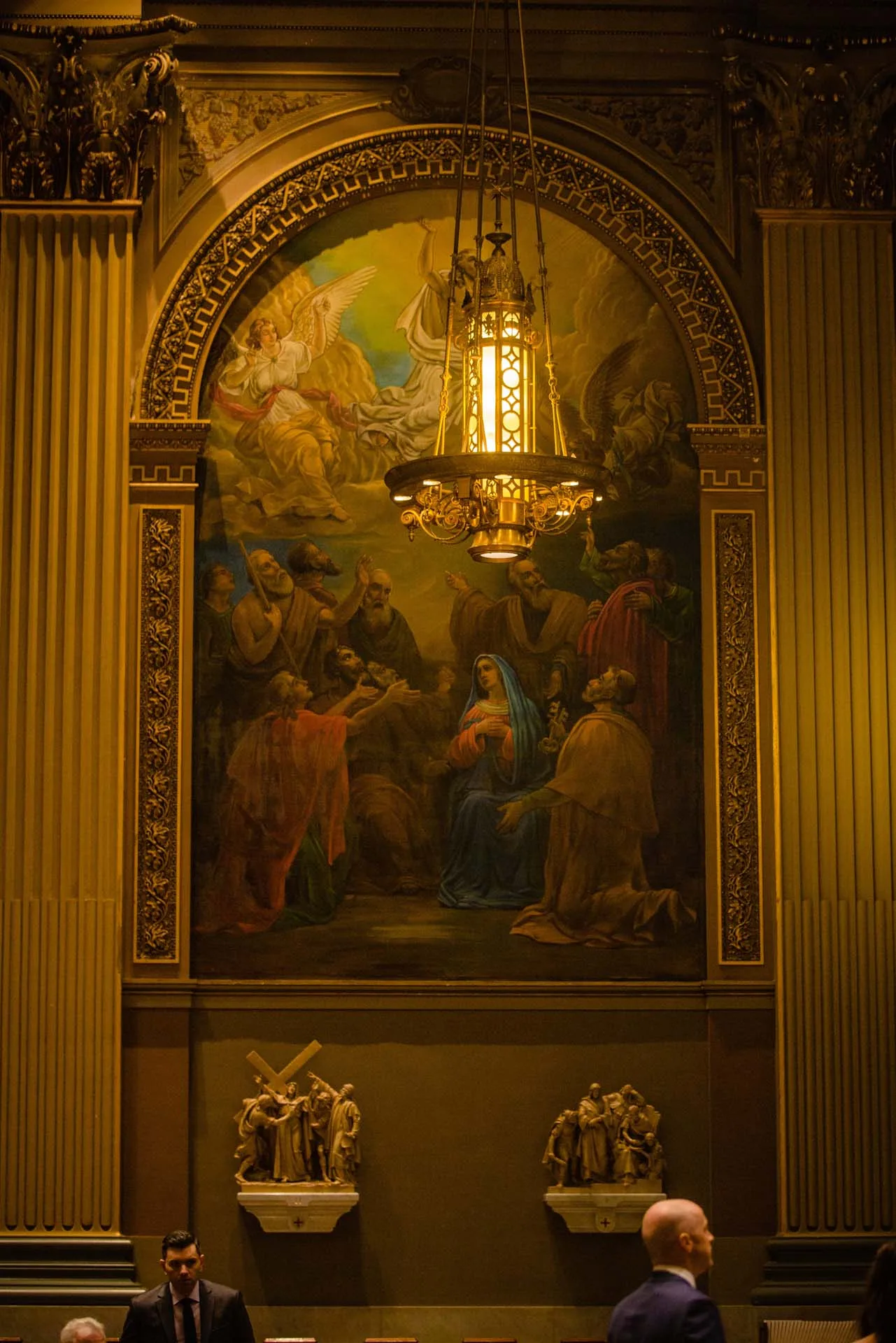wedding ceremony philadelphia cathedral basilica interior