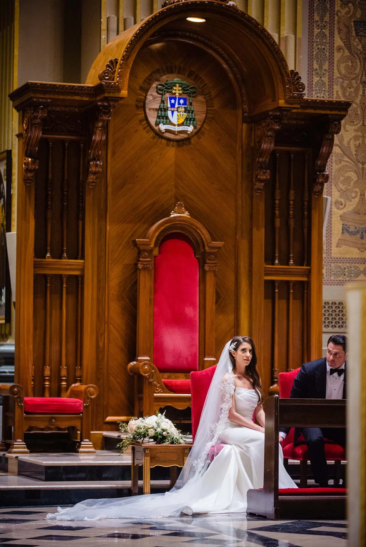 ceremony at cathedral basilica of saints peter and paul