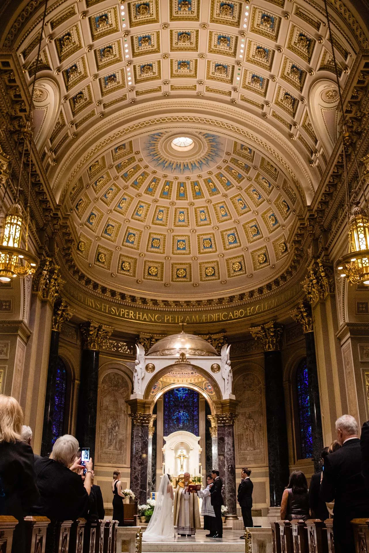 ceremony at cathedral basilica of saints peter and paul