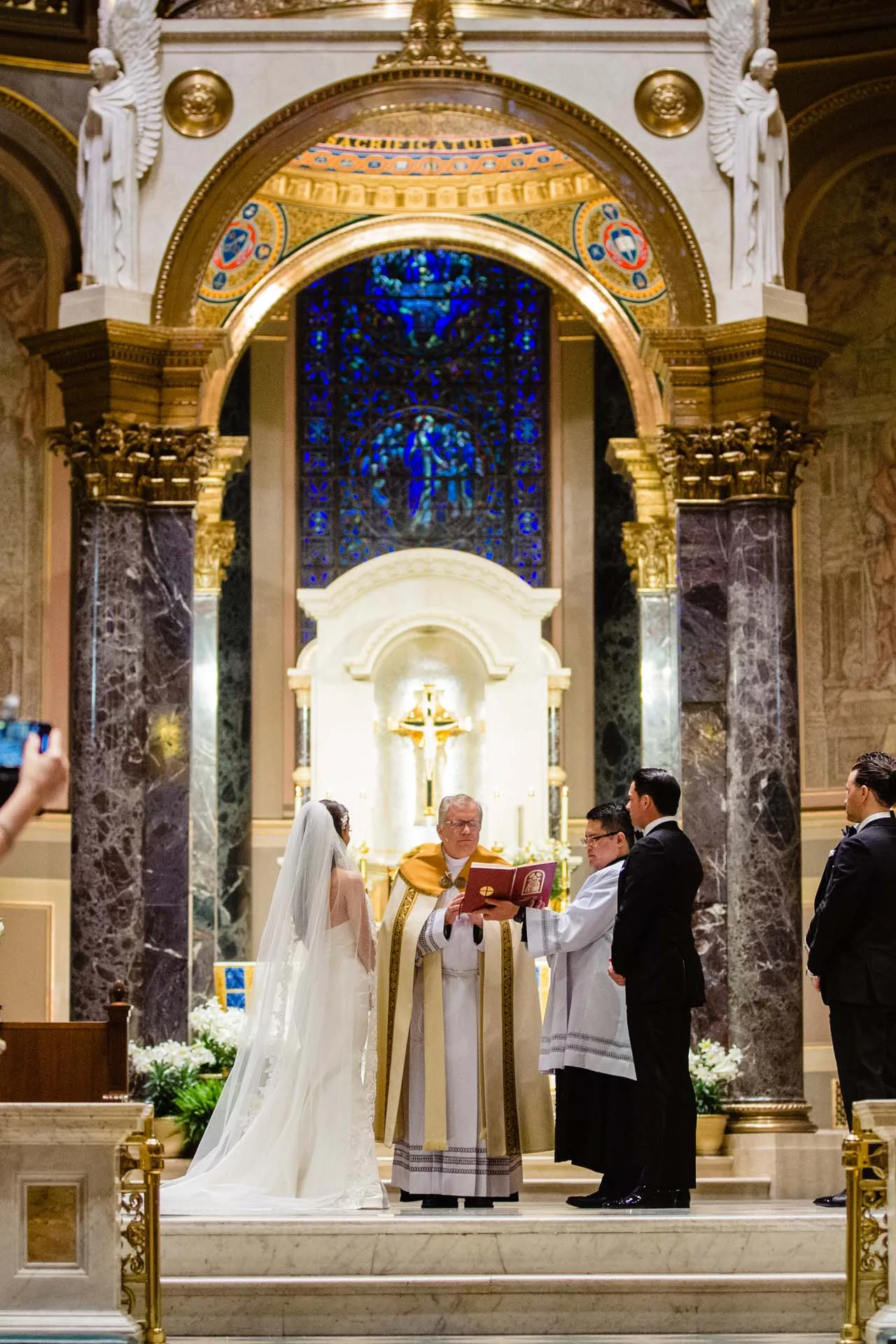 ceremony at cathedral basilica of saints peter and paul