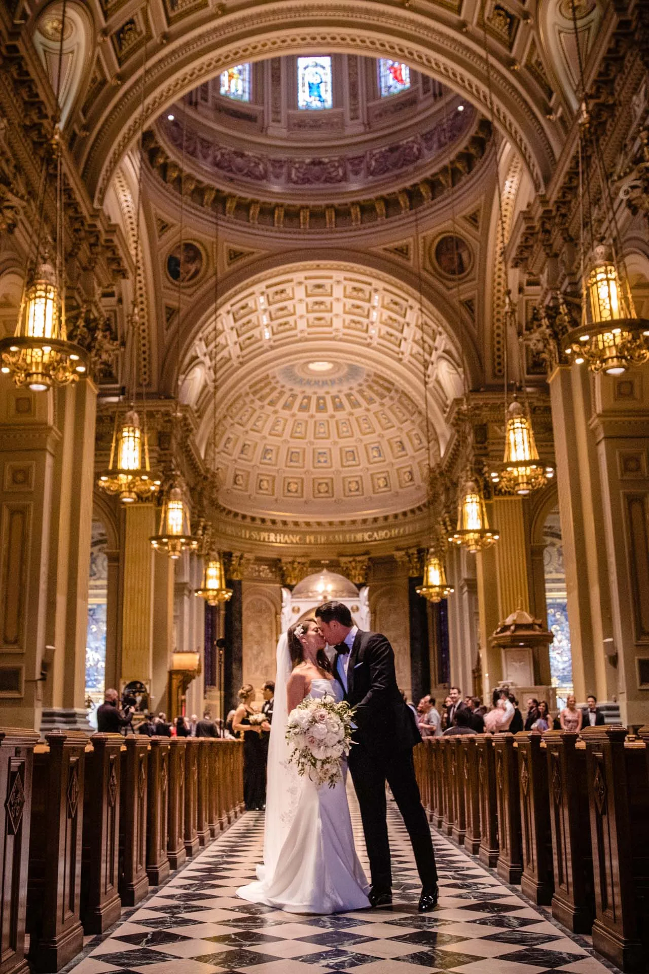 wedding ceremony philadelphia cathedral basilica interior