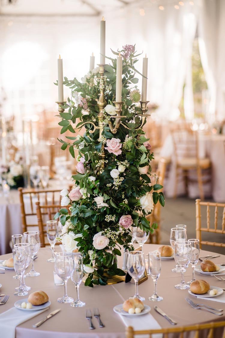 Reception details at Cairnwood estate weddings