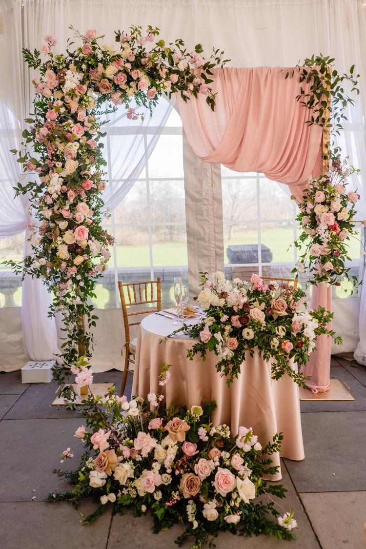 Reception details at Cairnwood estate weddings