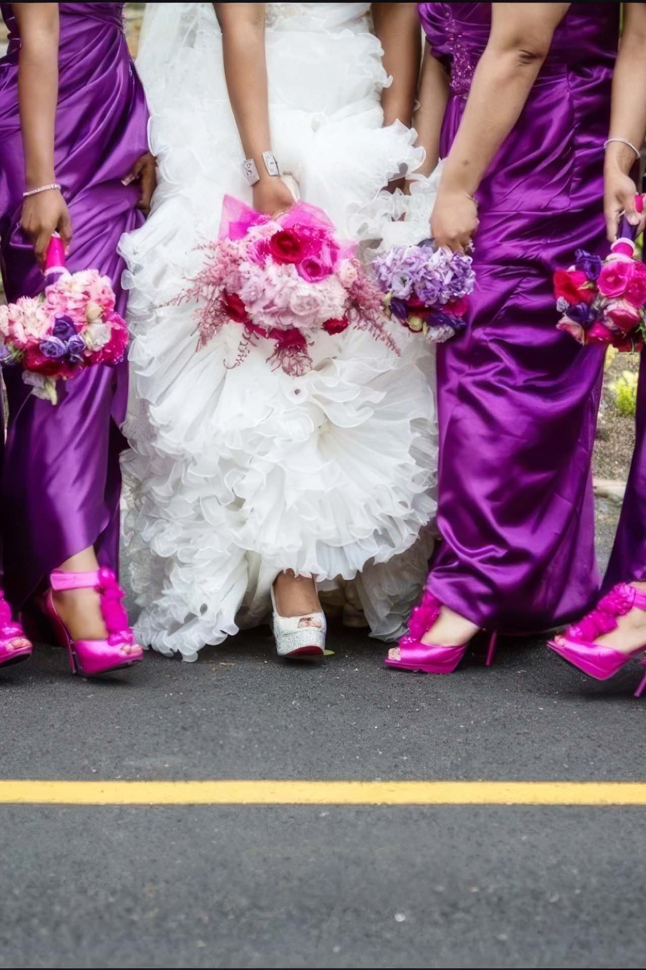 Philmont country club weddingbride & bridesmaids