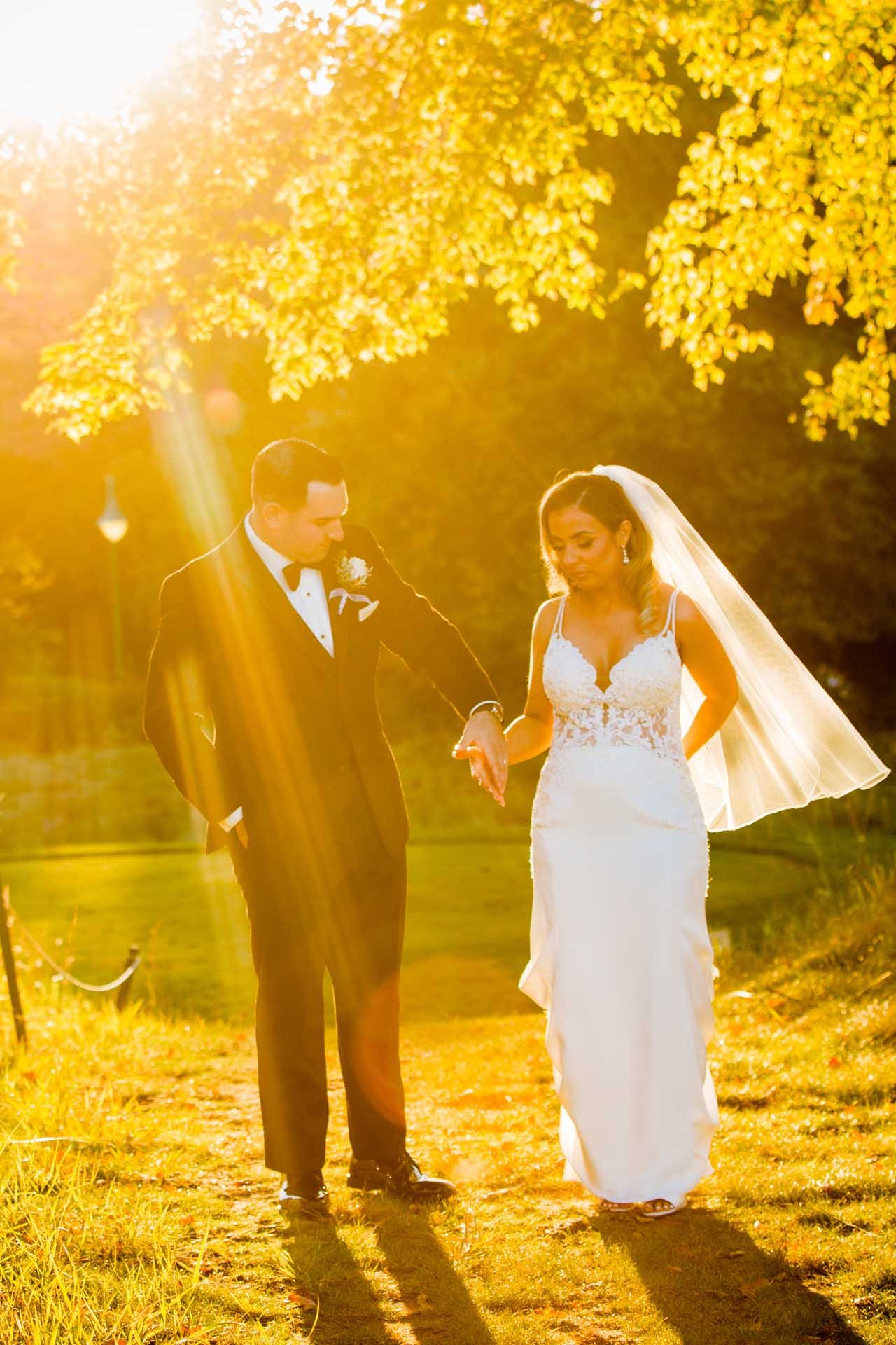 jericho national golf club wedding photographer sunset