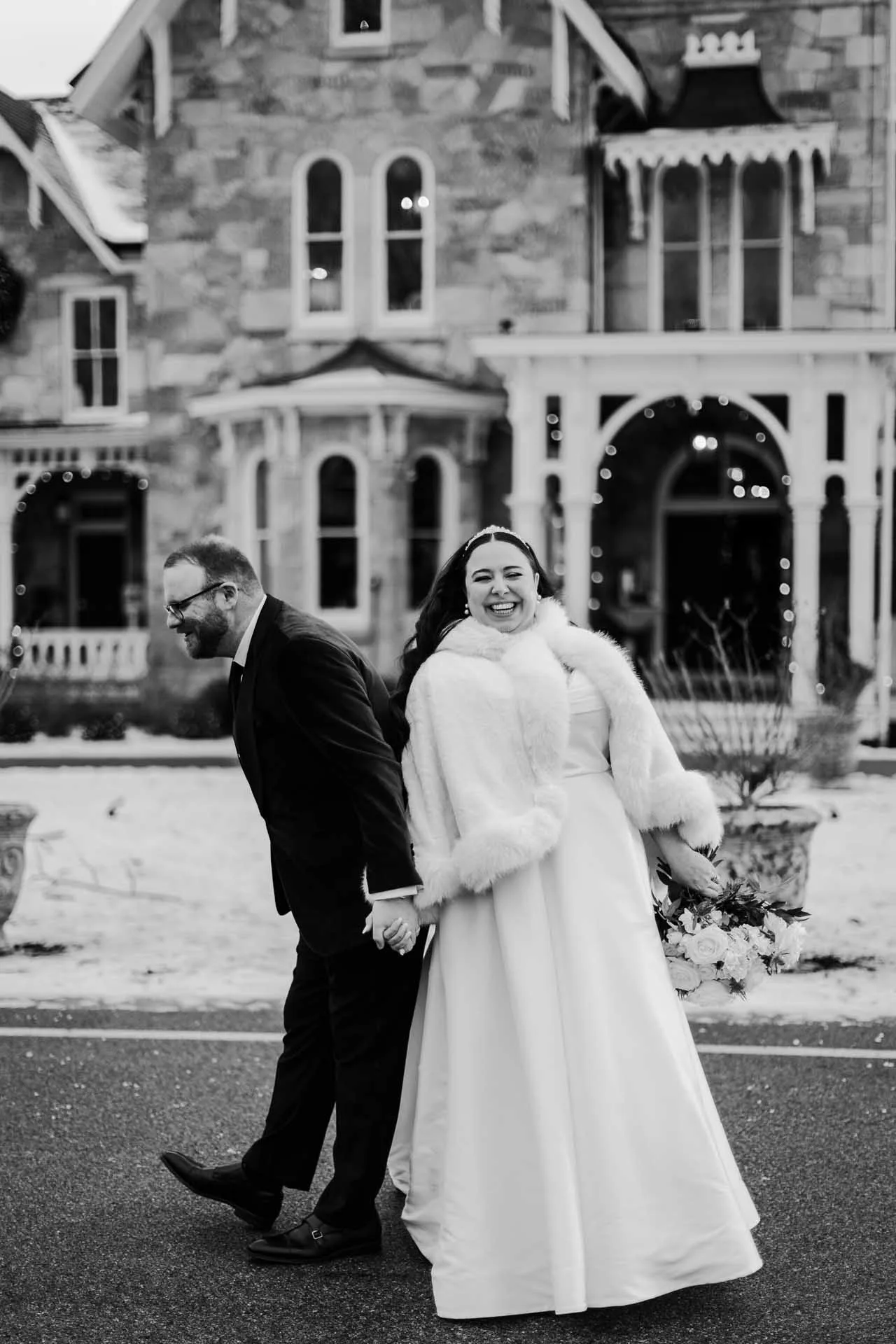 loch aerie mansion wedding photographer bride & groom