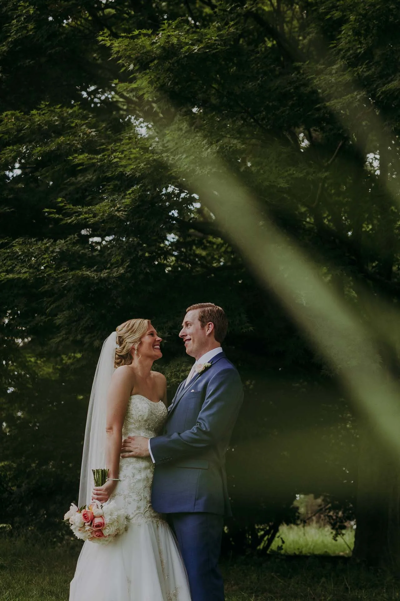 manor house at prophecy creek wedding trees