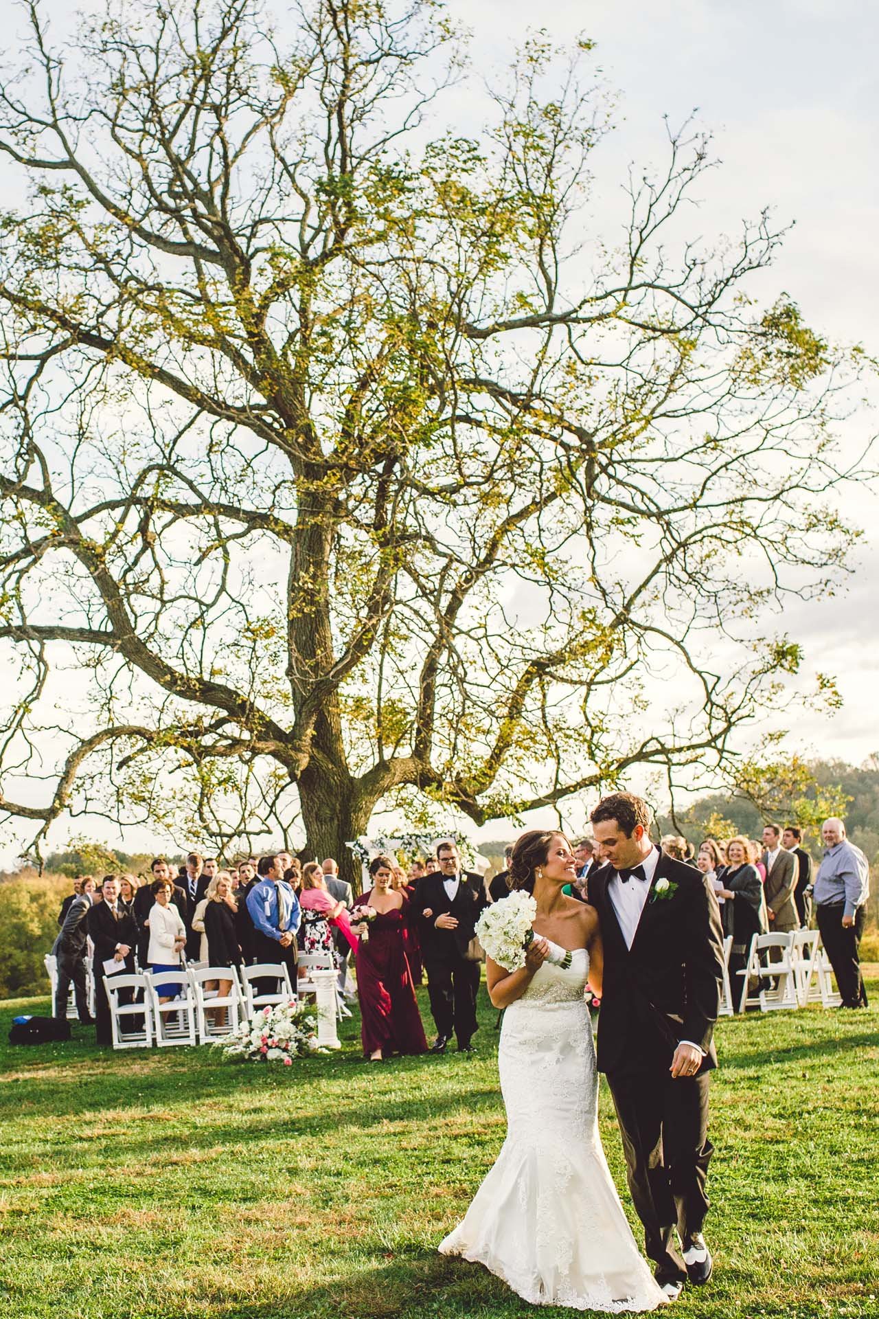 Radnor Huntr wedding photographer ceremony