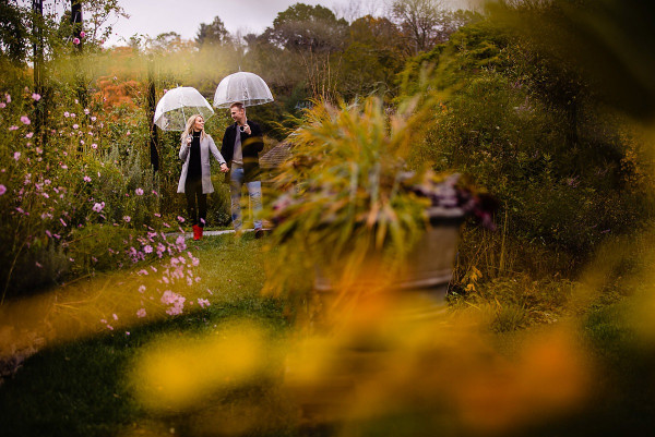 morris arboretum engagement photos