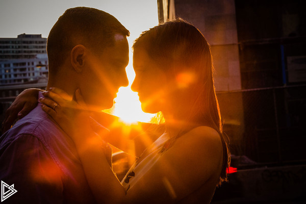 Philadelphia rail park engagement photos