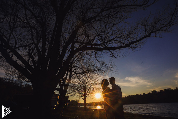 Wissahickon Trail engagement photos